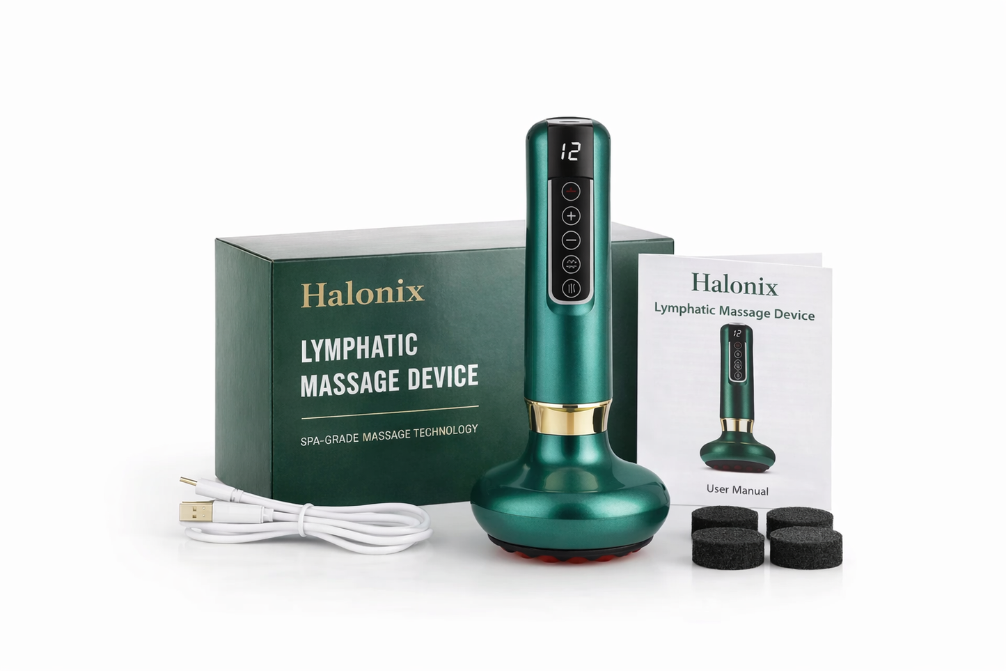 Halonix™ Lymphatic Anti-Cellulite Massage Device for Circulation & Relaxation